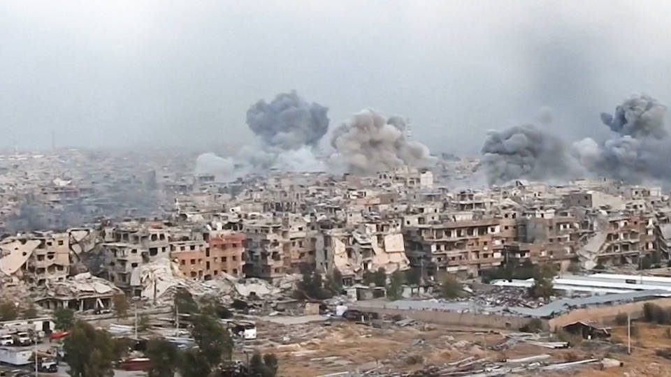 H7 syria refugee camp airstrikes