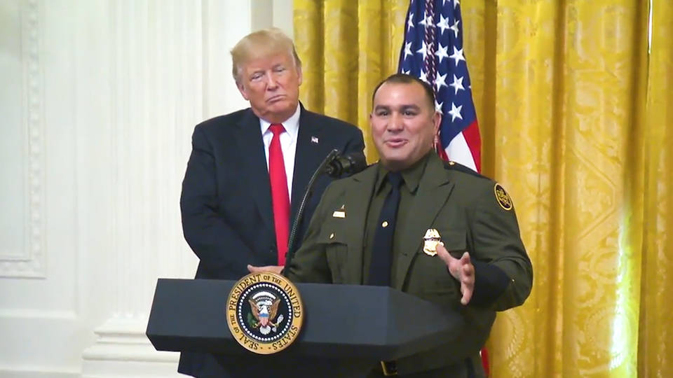 H3 trump racist comment against border guard
