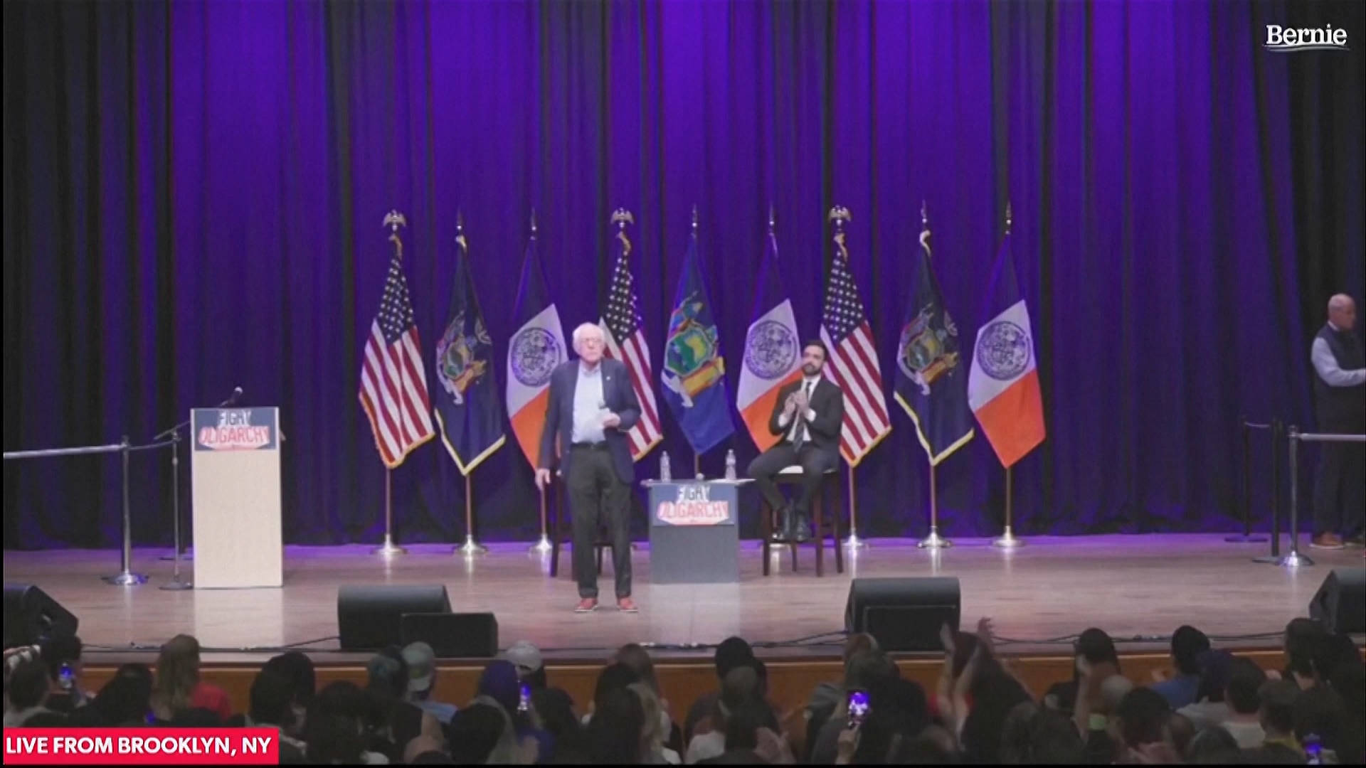 Bernie Sanders Campaigns with Zohran Mamdani in NYC