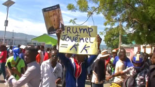 h06 trump protest haiti