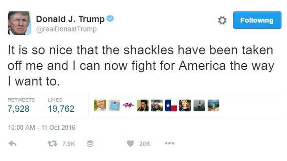 H03 trump tweet shackles