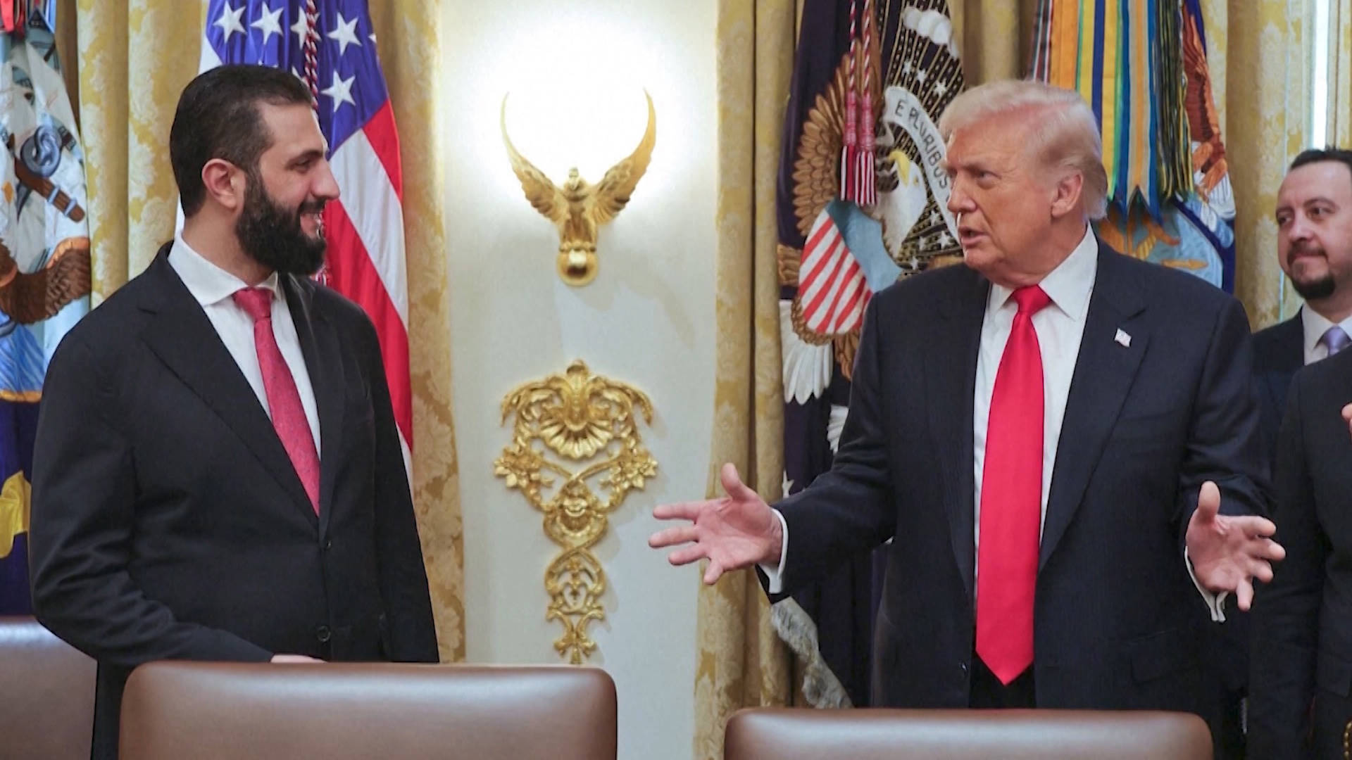 Syrian President Ahmed Al-Sharaa Meets With President Trump at the White House