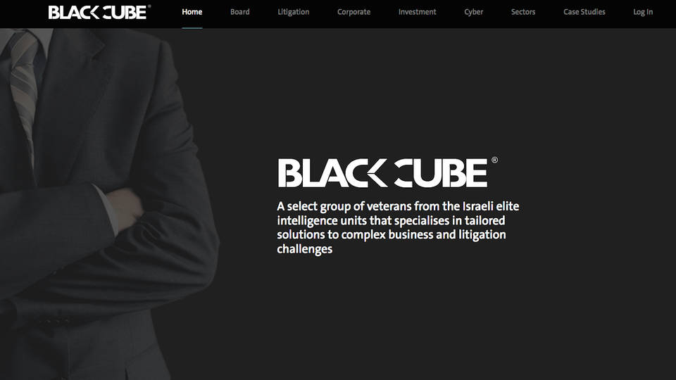 H1 trump black cube israeli black ops iran