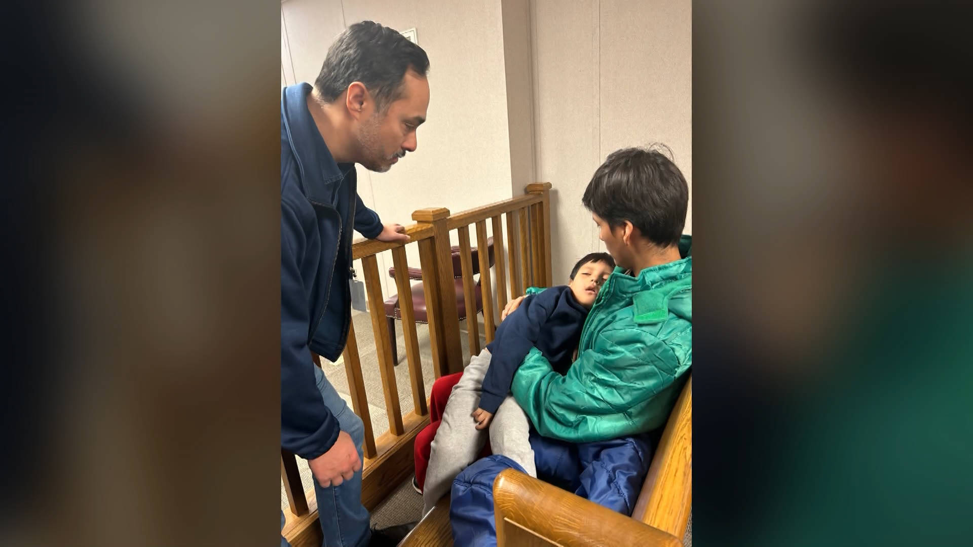 Congressmember Castro Meets with 5-Year-Old Liam Ramos and His Father at Dilley Detention Center