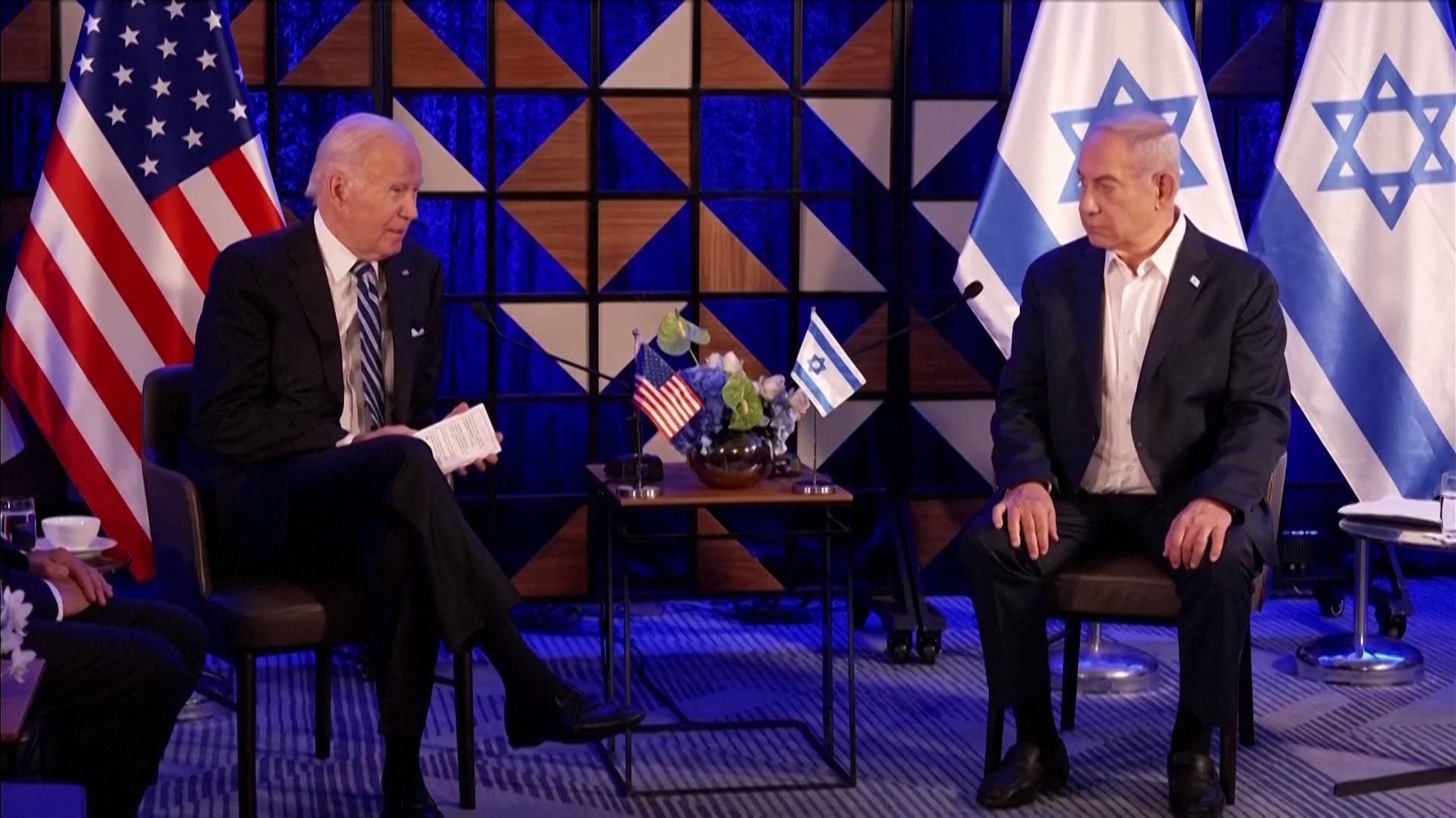 Biden Sides with Israel After Airstrikes Level Gazan Hospital ...