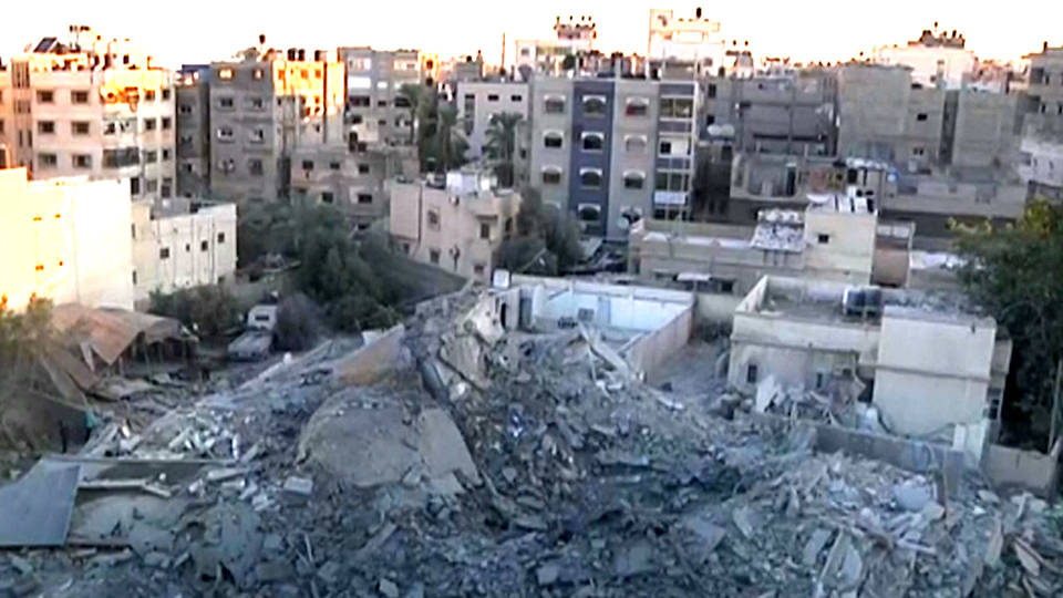 H16 gaza detroyed buildings