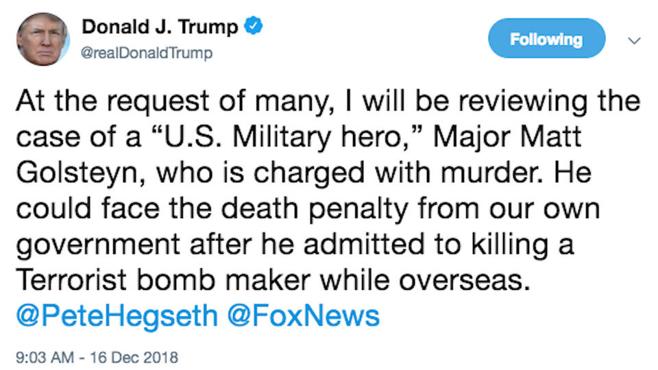H11 trump tweet