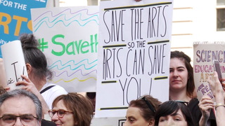 H15 save the arts rally