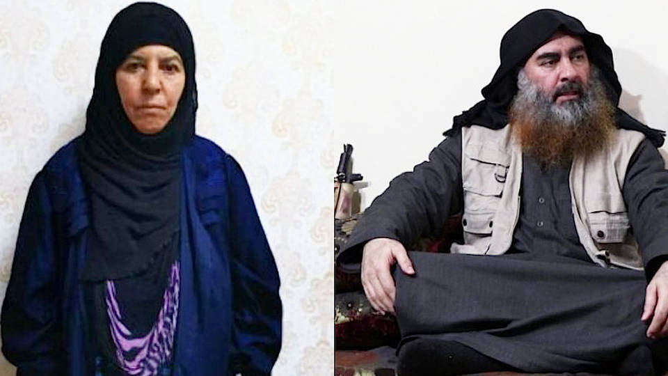 H12 turkish officials say captured sister slain former isis leaeder al baghdadi rasmiya awad president trump