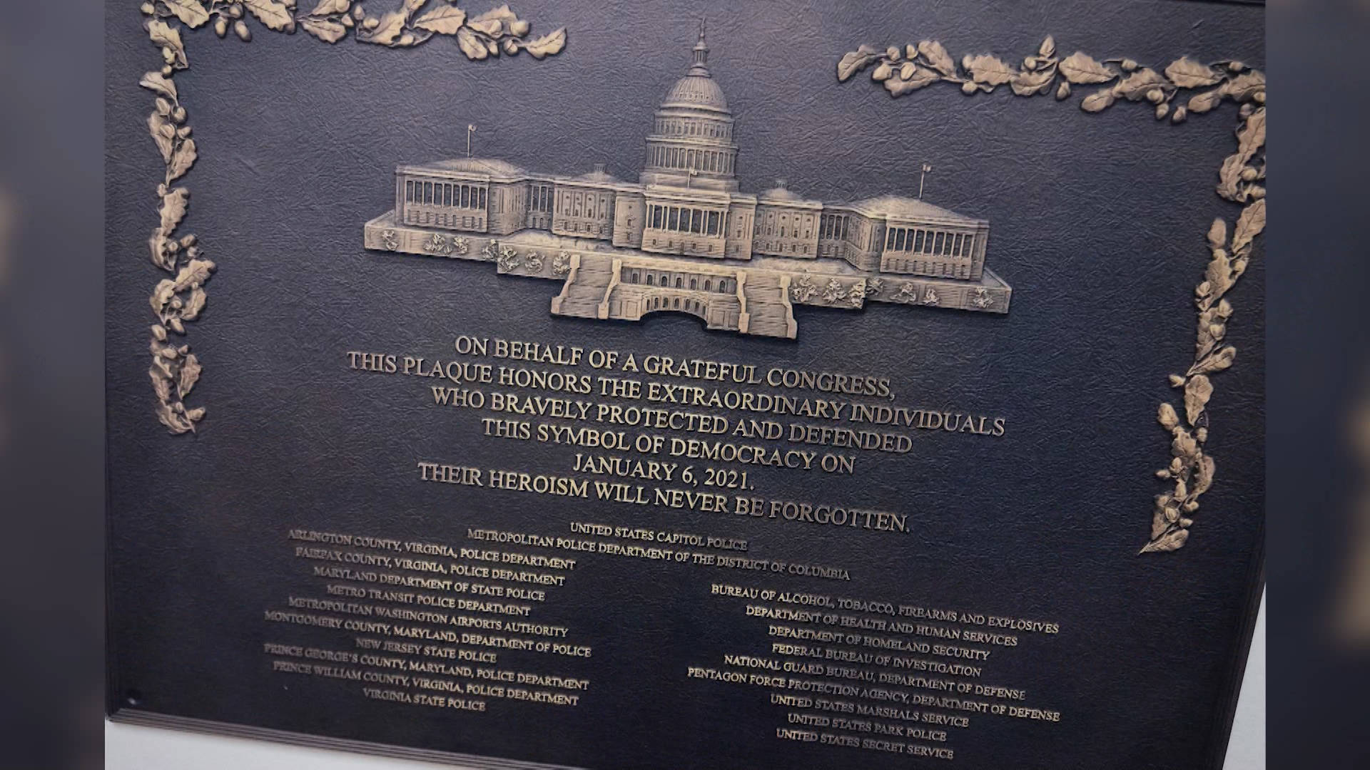 Demokraten fordern von Sprecher Johnson die Enthüllung einer Gedenktafel ...