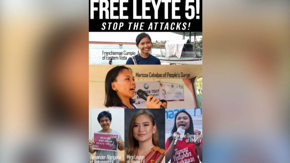 H7 philippines environmentalists journalist arrest tacloban city