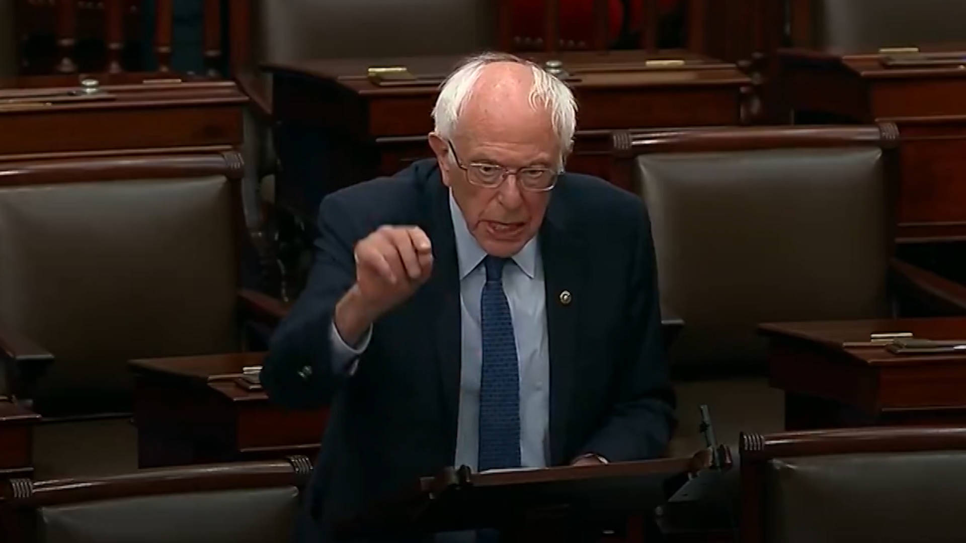 Senator Bernie Sanders blocked legislation that would prevent US humanitarian aid to Gaza as the Pentagon deploys more military and weapons to the Middle East