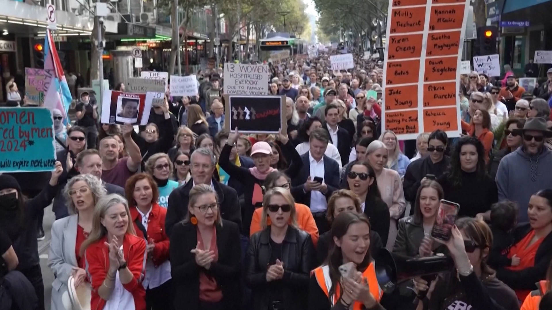 Protesters March Across Australia to Demand an End to “Epidemic” of Violence Against Women