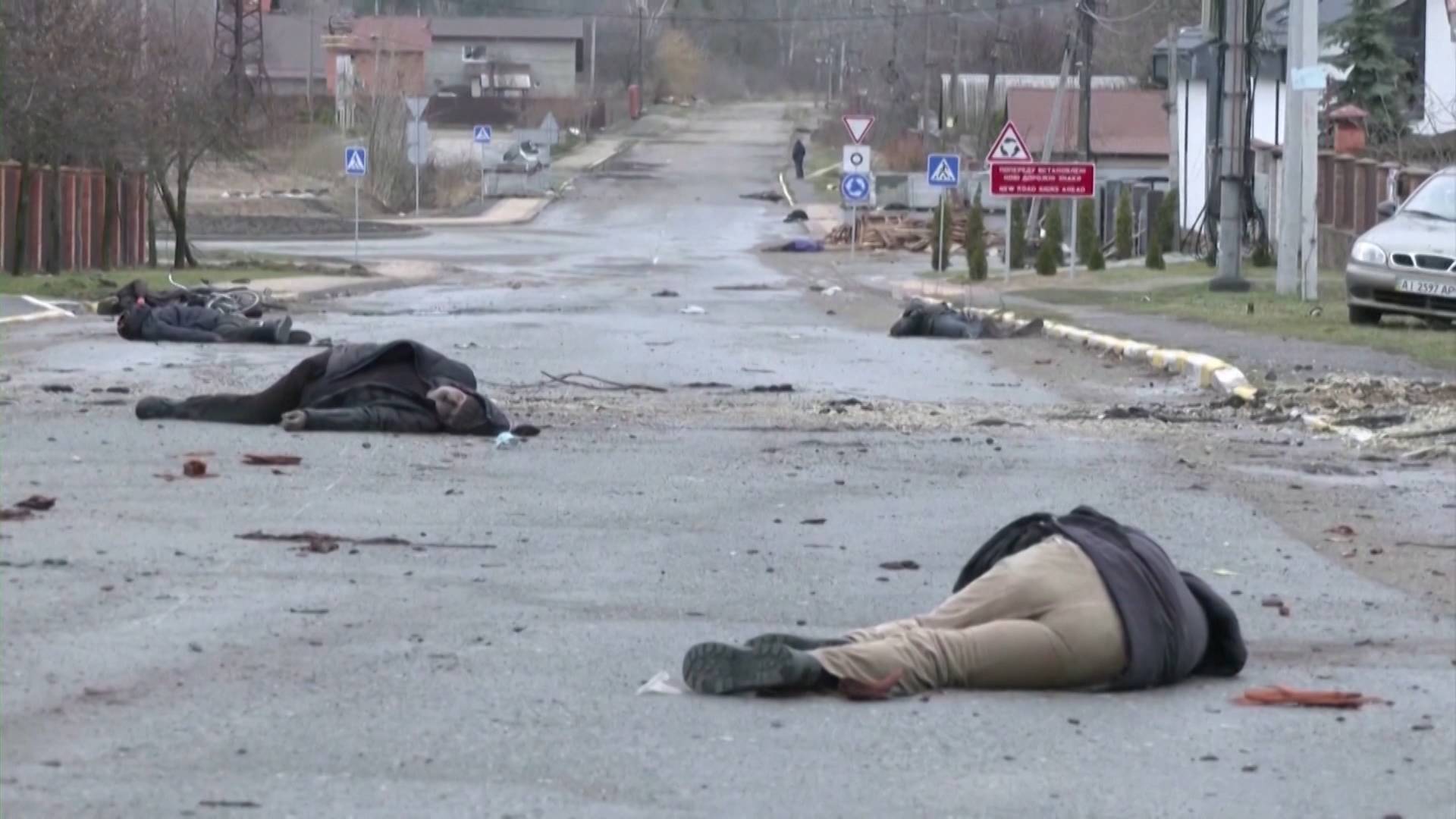 Ukraine Accuses Russia of War Crimes as Photographs Show Bucha’s Atrocities