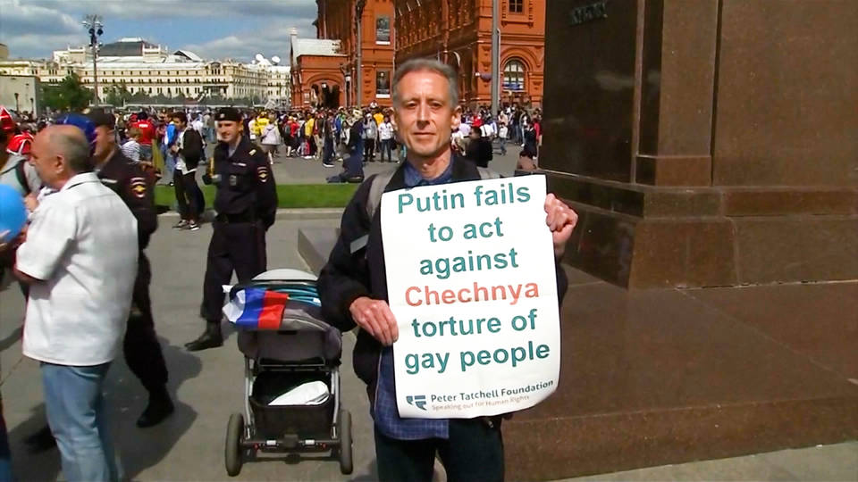 H9 lgbt activist arrested moscow world cup