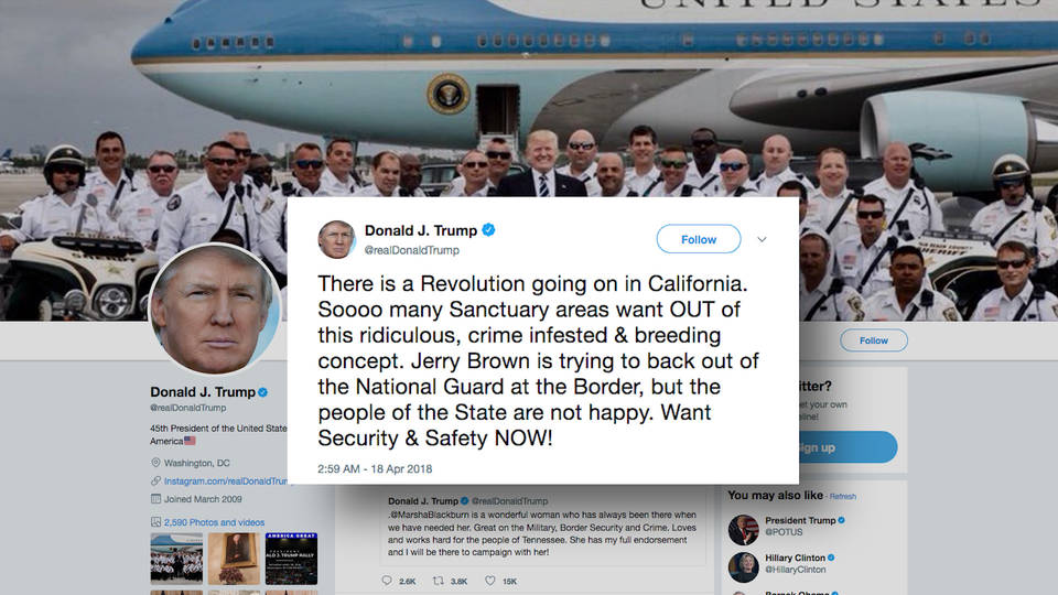 H10 trump tweet racist undertones