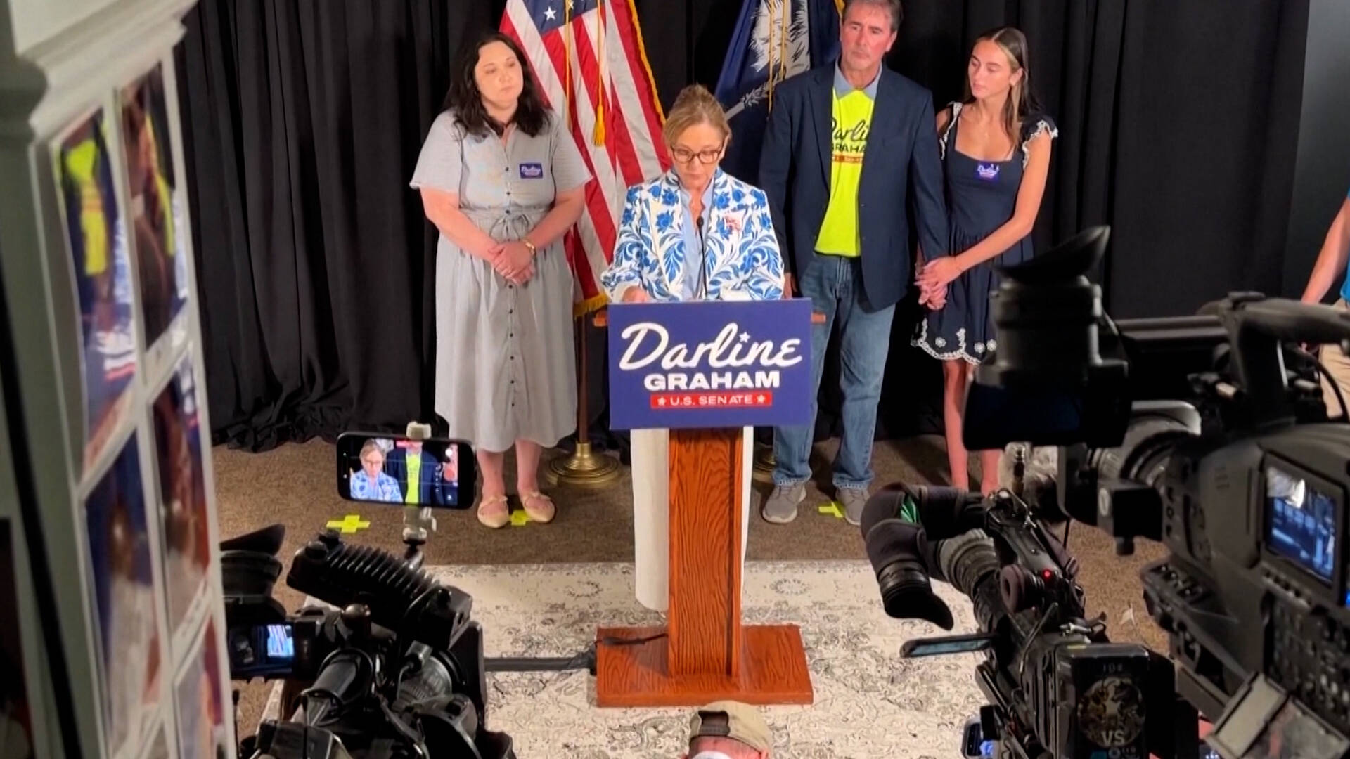 GOP Senator Graham Spars with Democratic Opponent Annie Andrews