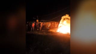 H09 fire syria refugee camp
