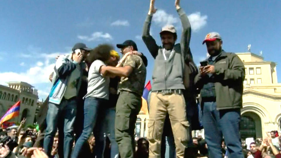 H12 armenia president steps down after protests