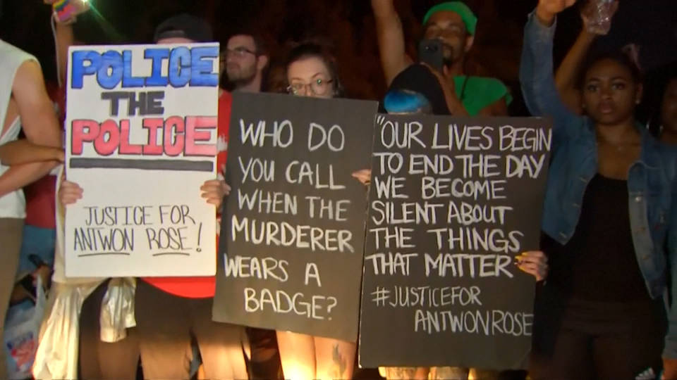 H9 antwon rose police protest pittsburg