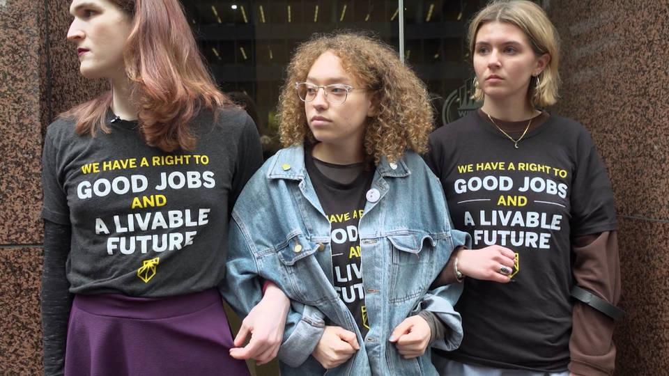 green new deal protest
