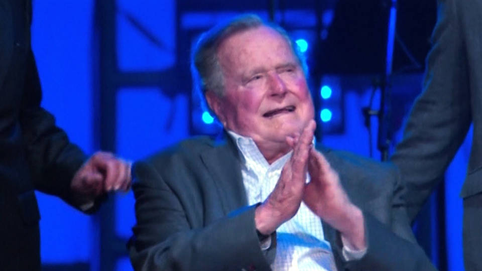H13 george bush senior hospitalized