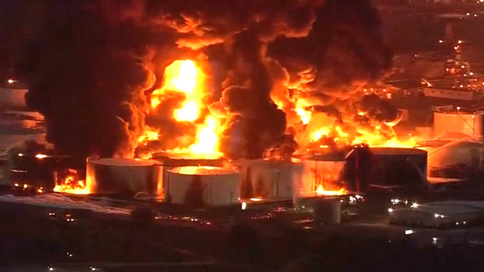 H10 petrochemical fire