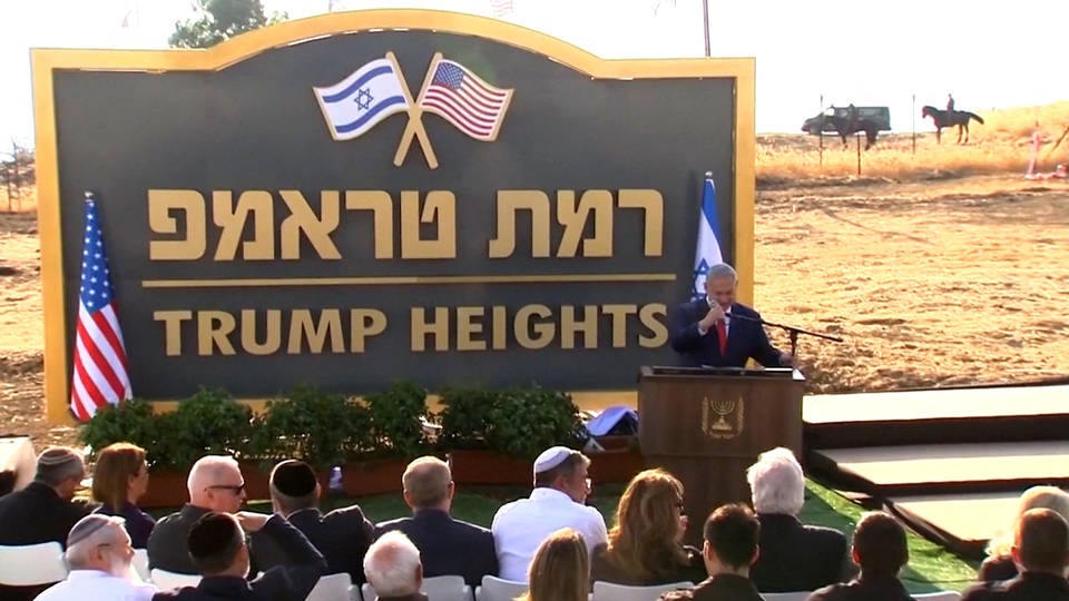 H8 golan heights trump heights netanyahu syria