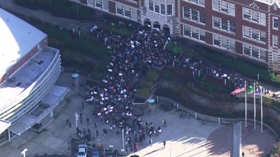 H06 students walk out