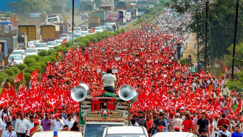 H14 india farmer march mumbai