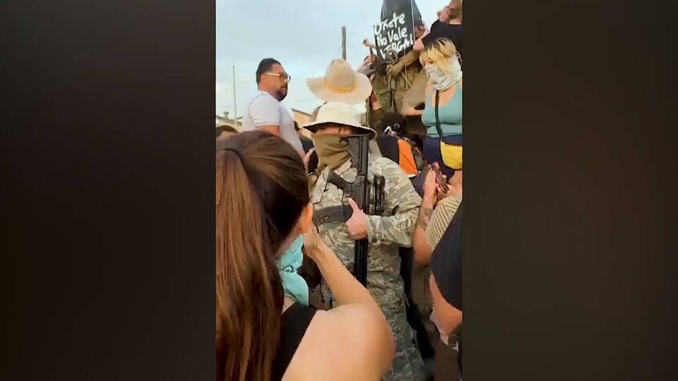 Protester Shot In Albuquerque While Toppling Racist Statue Right