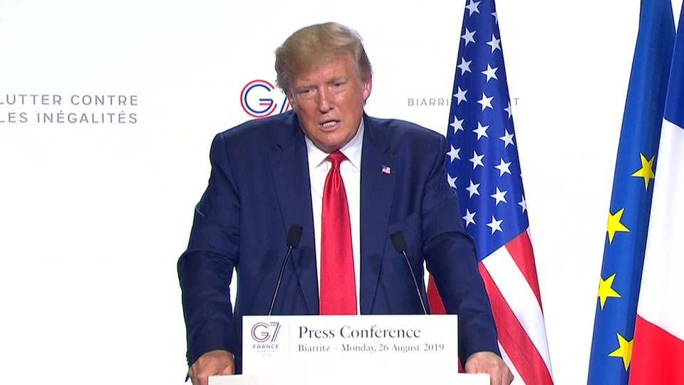 H4 trump g7 biarritz france wind power lng kim jong un melania trump