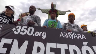H5 brazil protest oil auction assasinations indigenous leaders