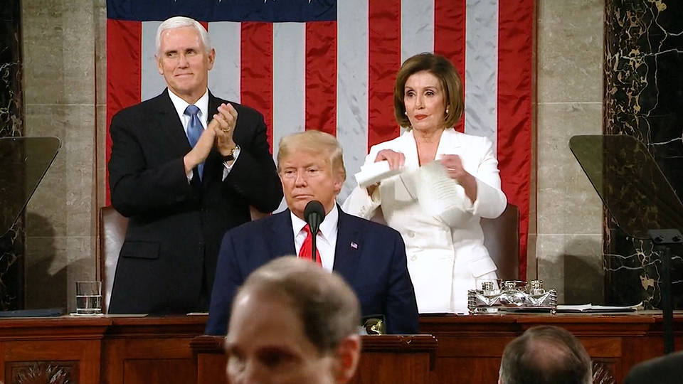 H2 democrats boycott walk out trump state of the union address sotu