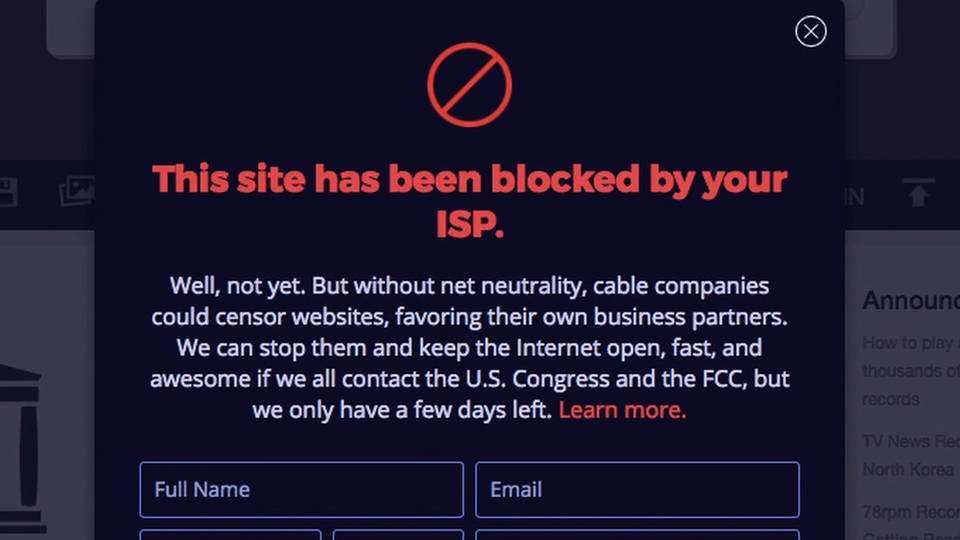 H12 banner net neutrality