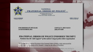 Police union trump
