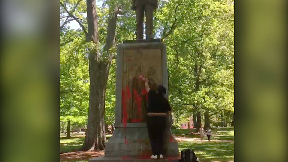 H13 unc silent sam protest