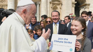 H12 greta thunberg pope francis climate activist