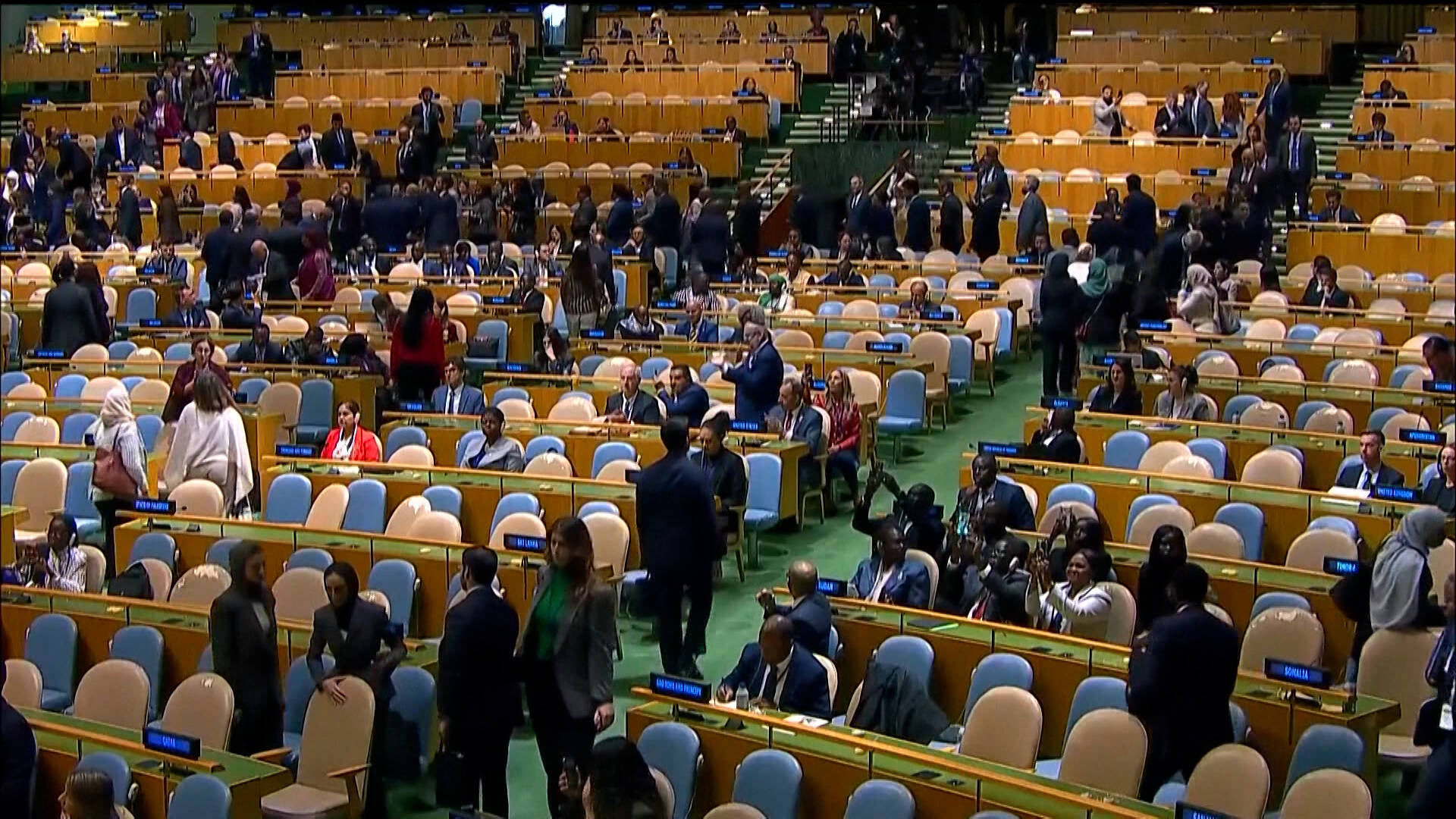 Dozens of U.N. Delegates Walk Out in Protest as Israel’s Netanyahu Addresses General Assembly