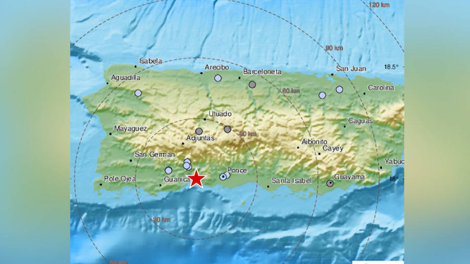 H5 magnitude 5 earthquake rattles puerto rico