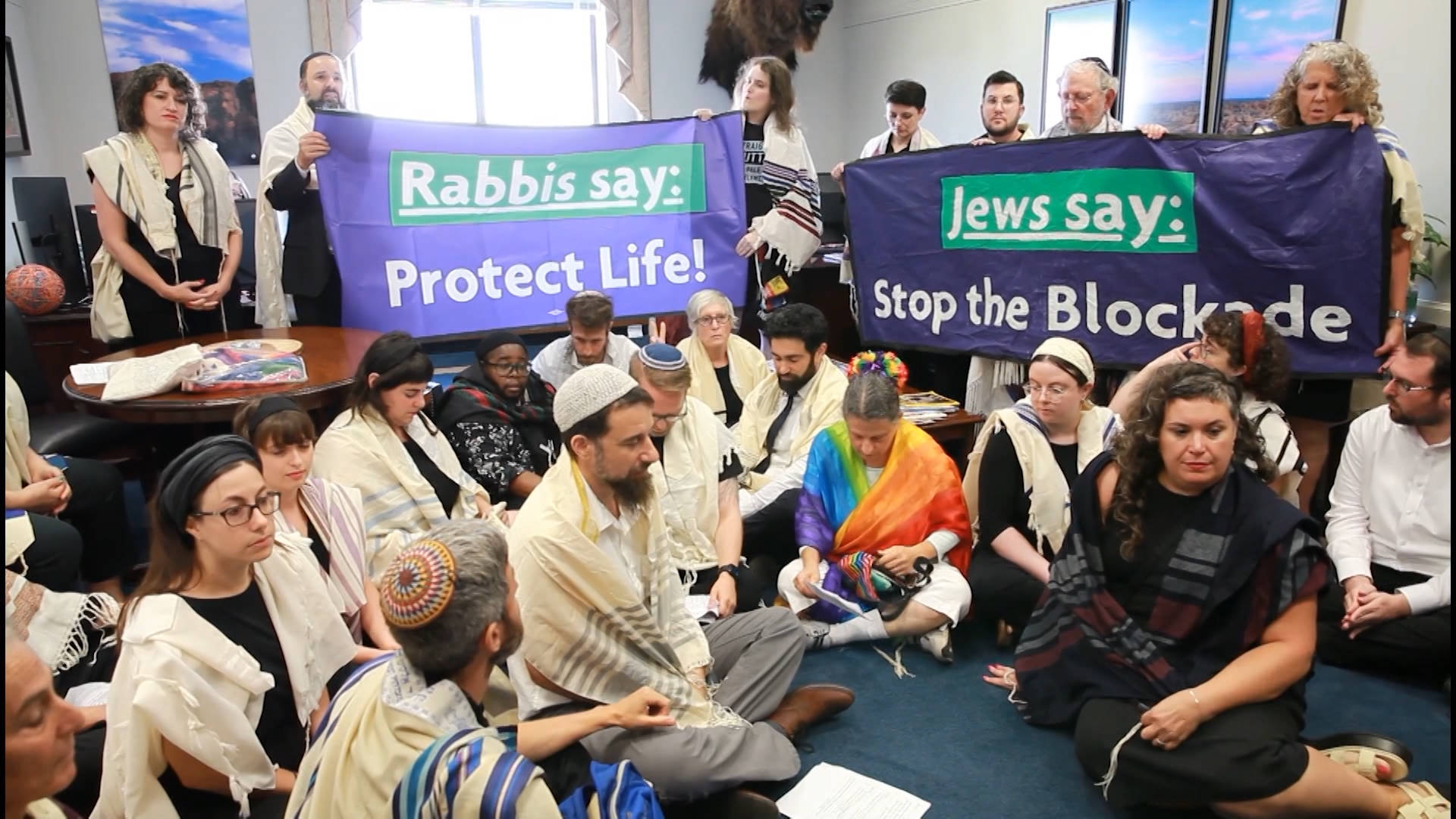 Over Two Dozen Rabbis Arrested on Capitol Hill Protesting Israeli Blockade ...
