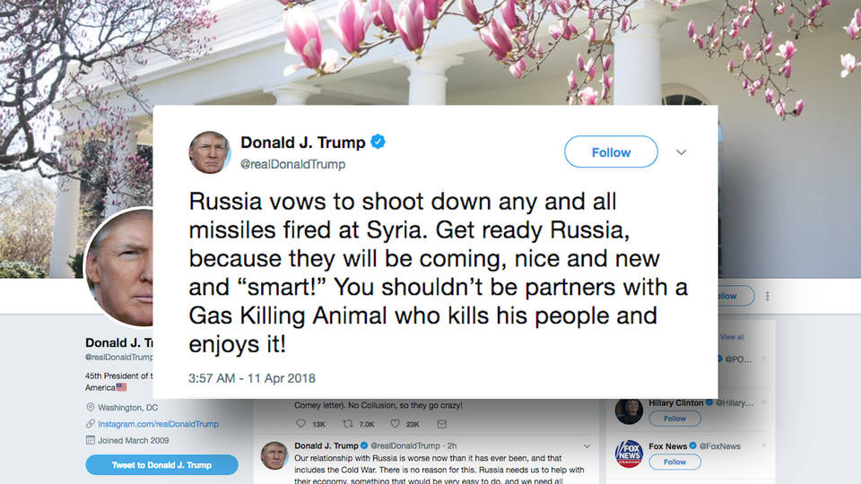 H1 trump russia syria twitter threat