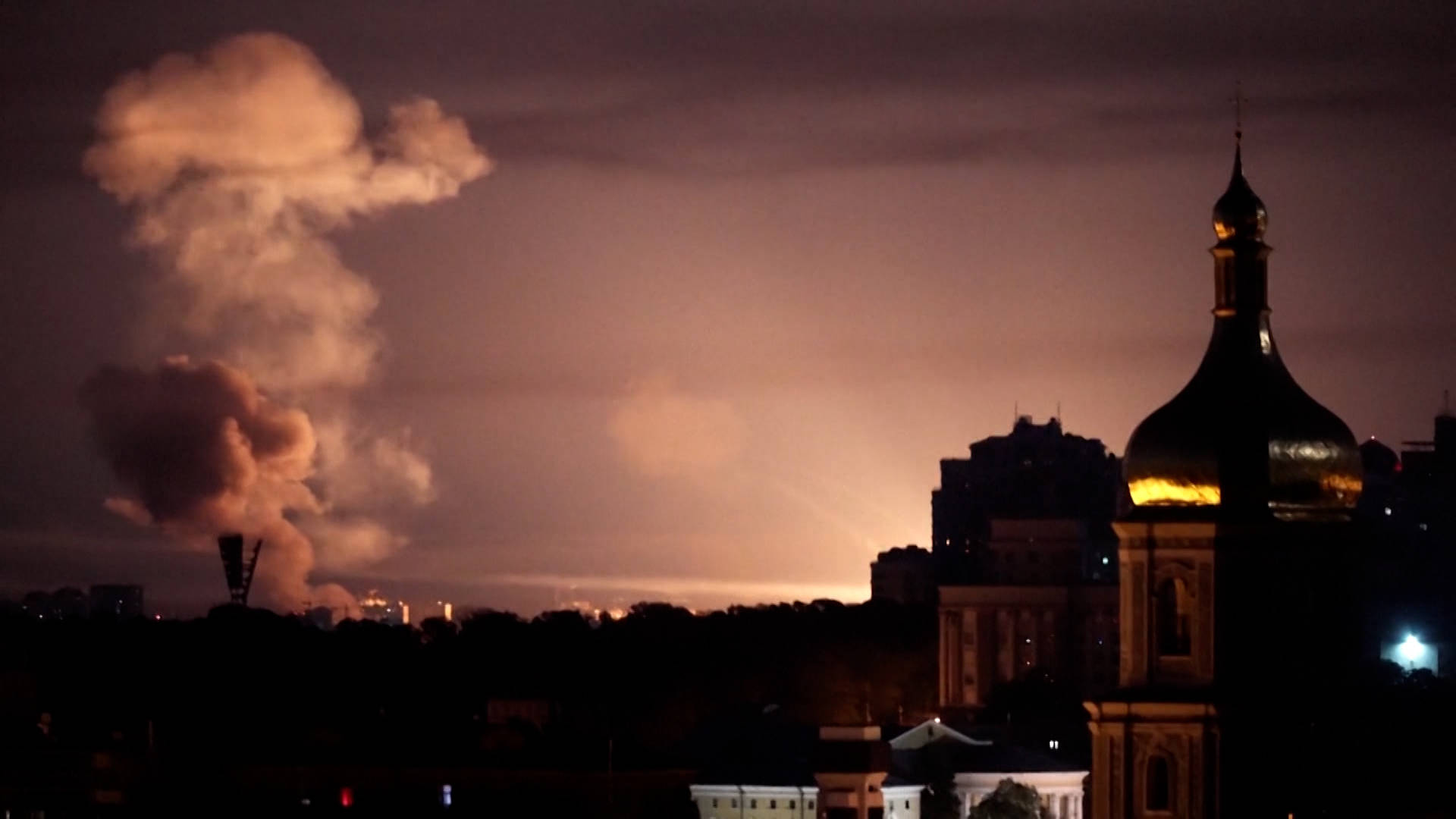 Russian Drones and Missiles Rain Down on Kyiv, Killing at Least 20