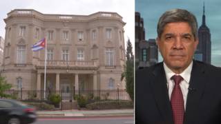 Top Cuban Diplomat Seeks Probe of D.C. Embassy Attack & End to "Unbearable" U.S. Sanctions
