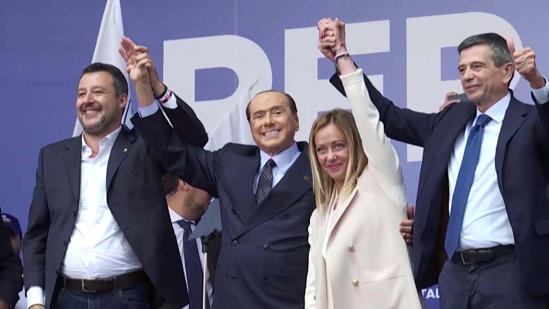 Italy’s first far-right leader since Benito Mussolini, Giorgia Meloni, has declared victory. Her Brothers of Italy party is allied with Spain’s far-right Vox party, Poland’s ruling nationalist Law and Justice party and the Sweden Democrats party, which emerged out of its neo-Nazi movement. We look at “the return of fascism in Italy” with professor Ruth Ben-Ghiat, author of “Strongmen: Mussolini to the Present,” who says that Meloni, a self-declared conservative, “really sees her party as carrying the heritage of fascism into today.” Ben-Ghiat also describes why Meloni is part of a “transnational design” to create a far-right political culture across Europe.
