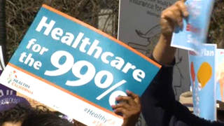 Seg healthcareforthe99percent sign