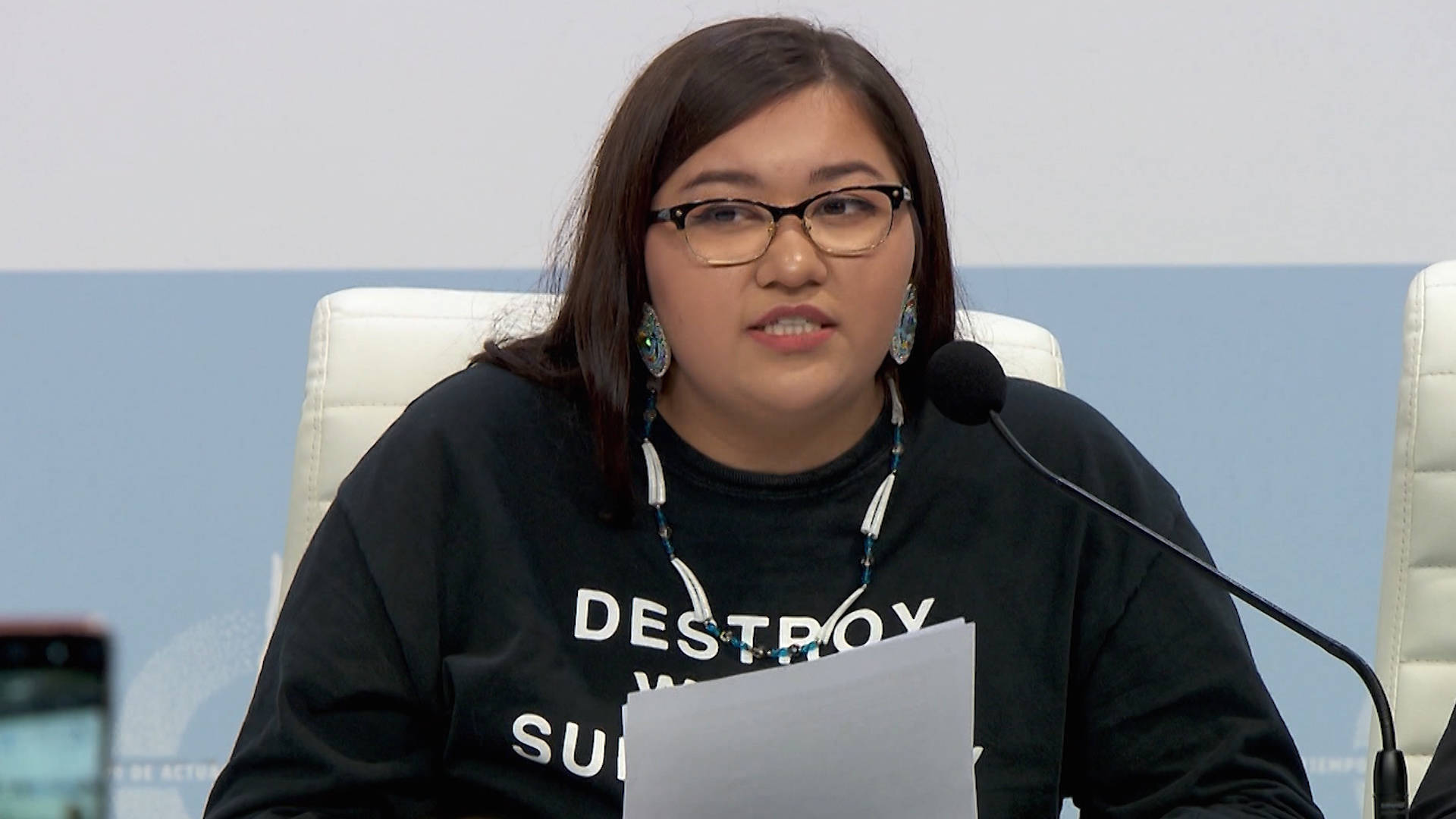 “Listen to Mother Earth”: Indigenous Youth Leaders at COP25 in Madrid Protest Fossil Fuel Extraction
