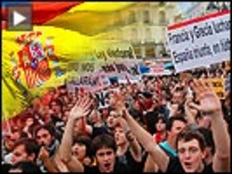 Spain protest button