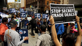 Tpp trans pacific partnership protest fast track 1
