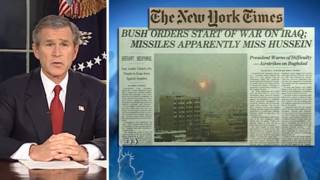 Bush nyt orders start of war